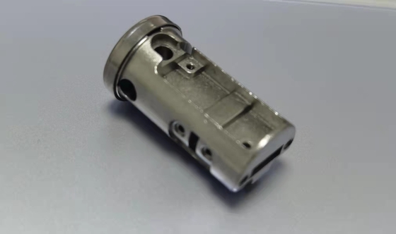 Tolerance 0.01mm Cylindrical Door Lock Parts , ISO9001 Custom Injection Molded Parts